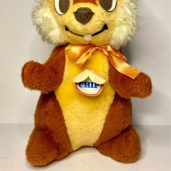 Vintage 1970’s Walt Disney Chip And Dale Plush Chipmunks RARE - Picture 9 of 9